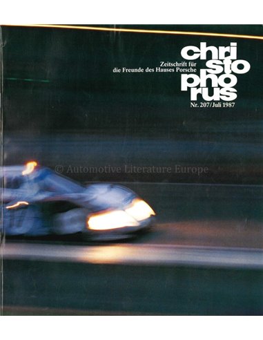 1987 PORSCHE CHRISTOPHORUS MAGAZINE 207 GERMAN