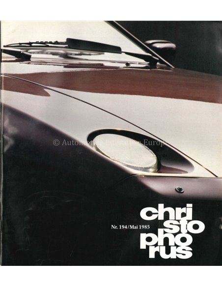 1985 PORSCHE CHRISTOPHORUS MAGAZINE 194 GERMAN