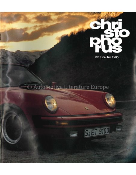 1985 PORSCHE CHRISTOPHORUS MAGAZINE 195 GERMAN
