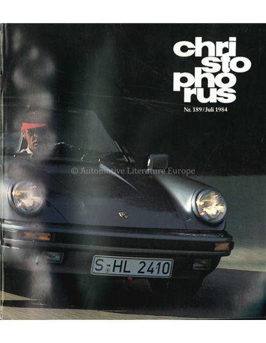 1984 PORSCHE CHRISTOPHORUS MAGAZINE 189 GERMAN