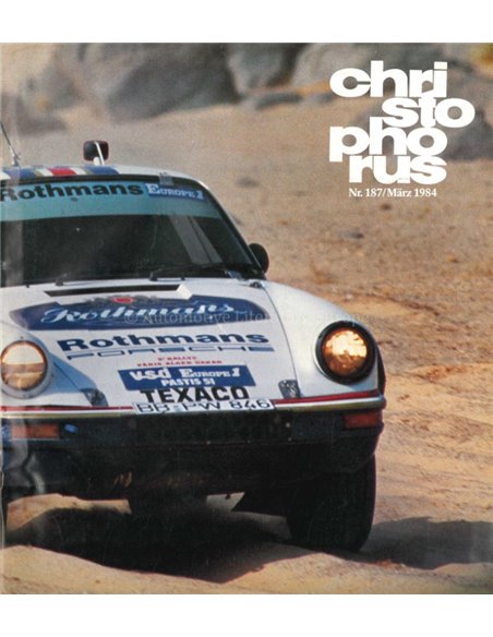 1984 PORSCHE CHRISTOPHORUS MAGAZINE 187 GERMAN