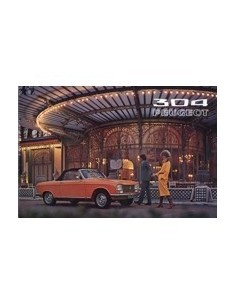 1972 PEUGEOT 304 CABRIOLET COUPE BROCHURE NEDERLANDS