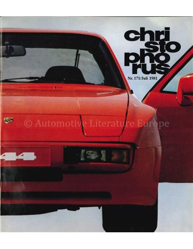 1981 PORSCHE CHRISTOPHORUS MAGAZIN 171 DEUTSCH