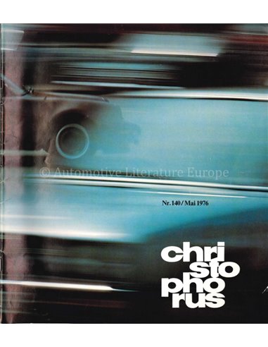 1976 PORSCHE CHRISTOPHORUS MAGAZINE 140 GERMAN