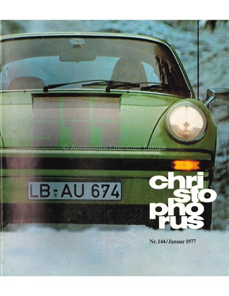 1977 PORSCHE CHRISTOPHORUS MAGAZINE 144 DUITS