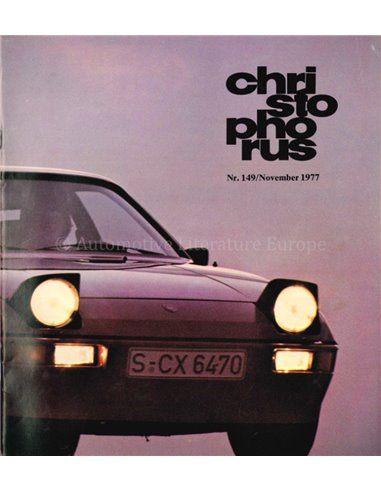 1977 PORSCHE CHRISTOPHORUS MAGAZINE 149 DUITS