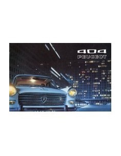 1972 PEUGEOT 404 SALOON BROCHURE NEDERLANDS