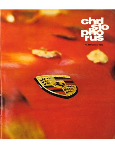 1972 PORSCHE CHRISTOPHORUS MAGAZINE 114 DUITS
