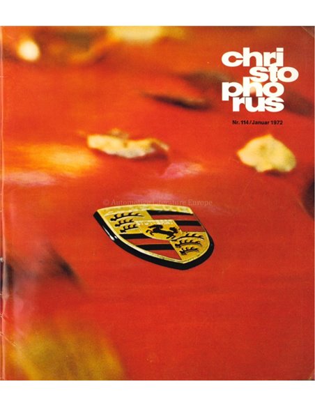 1972 PORSCHE CHRISTOPHORUS MAGAZINE 114 GERMAN