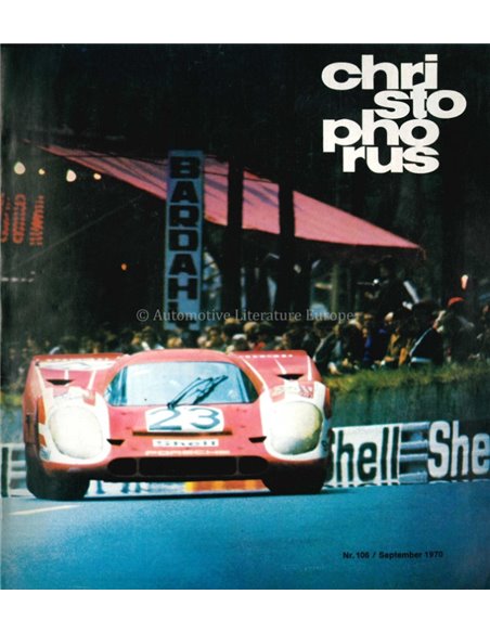 1970 PORSCHE CHRISTOPHORUS MAGAZINE 106 GERMAN