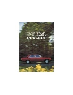 1981 PEUGEOT 604 BROCHURE NEDERLANDS