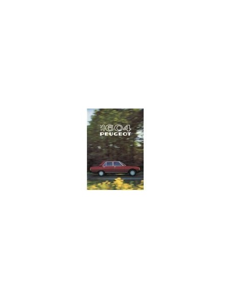 1981 PEUGEOT 604 BROCHURE NEDERLANDS