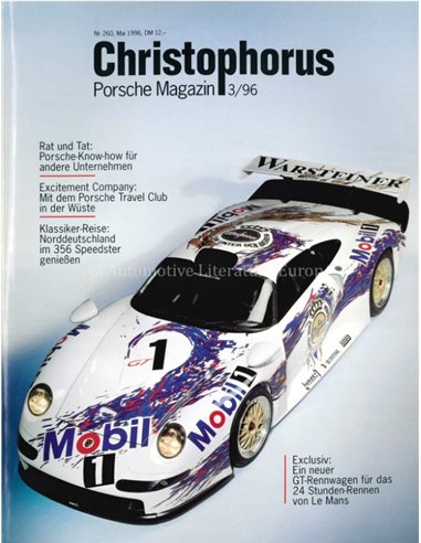 1996 PORSCHE CHRISTOPHORUS MAGAZINE 260 GERMAN