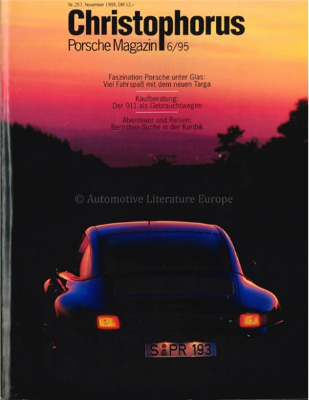 1995 PORSCHE CHRISTOPHORUS MAGAZINE 257 GERMAN