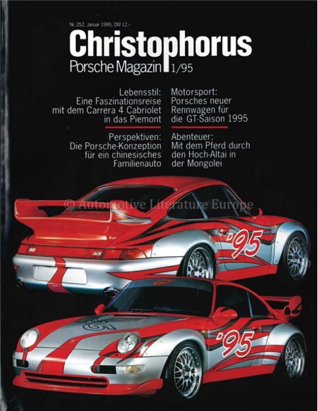 1995 PORSCHE CHRISTOPHORUS MAGAZINE 252 GERMAN