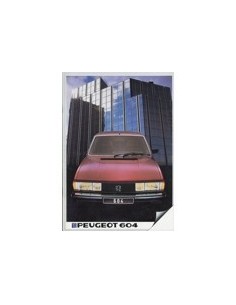 1983 PEUGEOT 604 BROCHURE NEDERLANDS