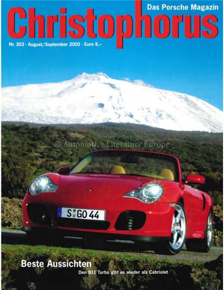 2003 PORSCHE CHRISTOPHORUS MAGAZIN 303 DEUTSCH