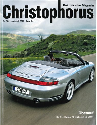 2003 PORSCHE CHRISTOPHORUS MAGAZINE 302 GERMAN