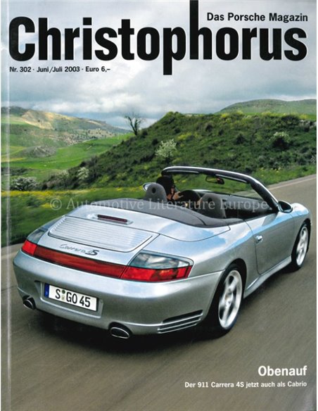 2003 PORSCHE CHRISTOPHORUS MAGAZINE 302 GERMAN