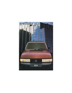1984 PEUGEOT 604 BROCHURE NEDERLANDS