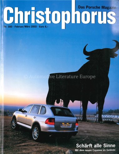 2003 PORSCHE CHRISTOPHORUS MAGAZINE 300 GERMAN