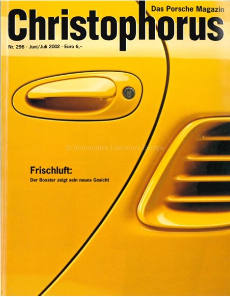 2002 PORSCHE CHRISTOPHORUS MAGAZINE 296 GERMAN