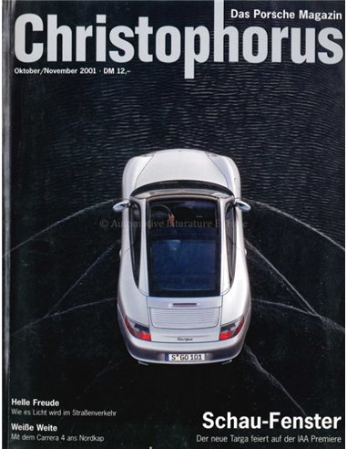 2001 PORSCHE CHRISTOPHORUS MAGAZINE 292 GERMAN