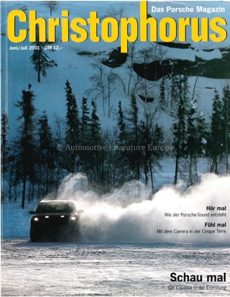 2001 PORSCHE CHRISTOPHORUS MAGAZINE 290 GERMAN