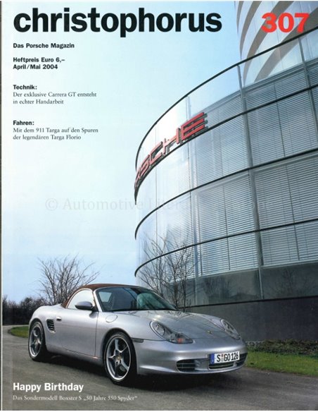 2004 PORSCHE CHRISTOPHORUS MAGAZINE 307 GERMAN