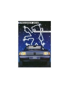 1983 PEUGEOT 205 BROCHURE FRANS