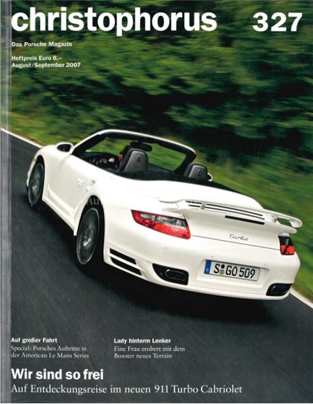 2007 PORSCHE CHRISTOPHORUS MAGAZINE 327 GERMAN