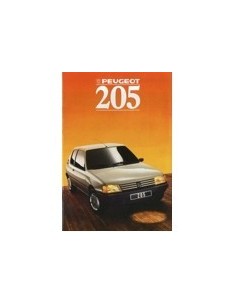 1988 PEUGEOT 205 BROCHURE NEDERLANDS