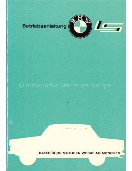 1963 BMW LS OWNERS MANUAL GERMAN