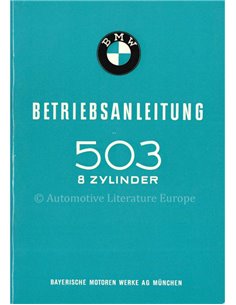 1957 BMW 503 COUPE CABRIOLET V8 BETRIEBSANLEITUNG DEUTSCH