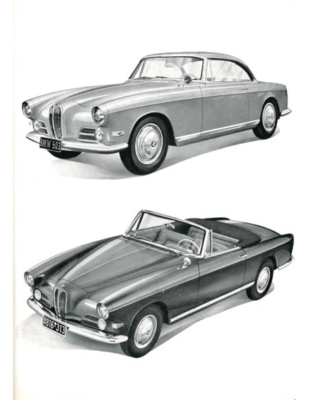 1957 BMW 503 COUPE CONVERTIBLE V8 OWNERS MANUAL GERMAN