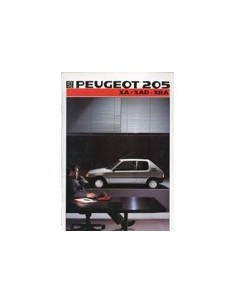 1986 PEUGEOT 205 XA/XAD - XRA BROCHURE FRANS