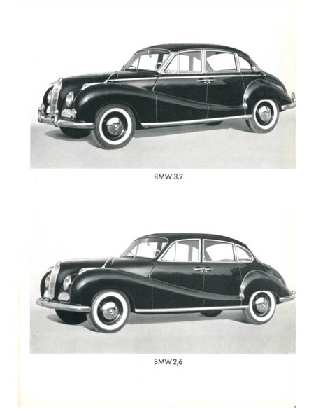 1960 BMW 2.6 LUXUS / 3.2 SUPER V8 INSTRUCTIEBOEKJE DUITS