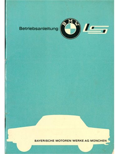 1962 BMW LS BETRIEBSANLEITUNG DEUTSCH