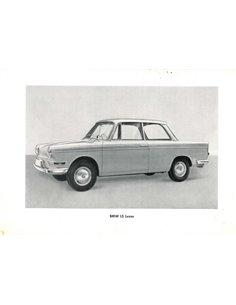 1963 BMW LS INSTRUCTIEBOEKJE DUITS 2