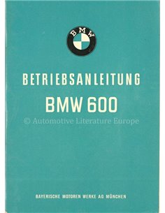 1958 BMW 600 OWNERS MANUAL GERMAN