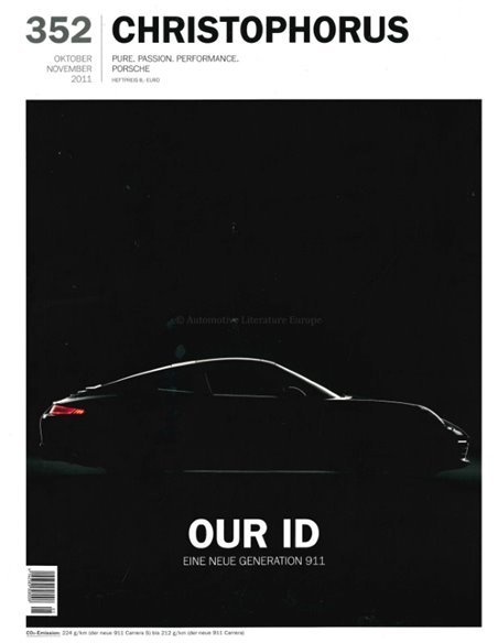 2011 PORSCHE CHRISTOPHORUS MAGAZINE 352 DUITS