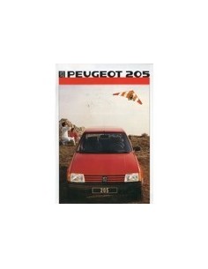 1986 PEUGEOT 205 BROCHURE NEDERLANDS