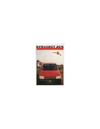 1986 PEUGEOT 205 BROCHURE NEDERLANDS