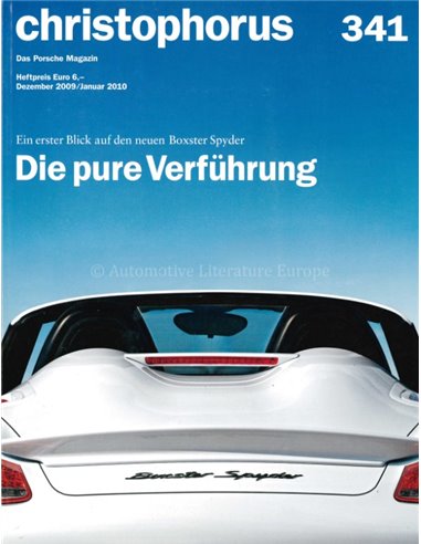 2010 PORSCHE CHRISTOPHORUS MAGAZINE 341 DUITS