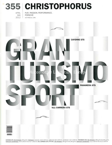 2012 PORSCHE CHRISTOPHORUS MAGAZINE 355 DUITS