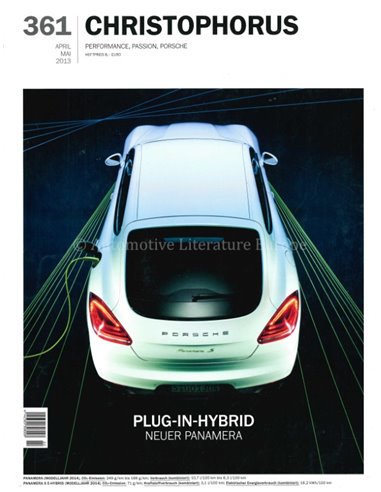 2013 PORSCHE CHRISTOPHORUS MAGAZINE 361 GERMAN
