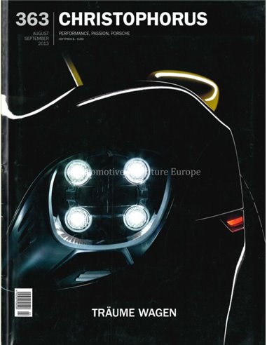 2013 PORSCHE CHRISTOPHORUS MAGAZINE 363 DUITS