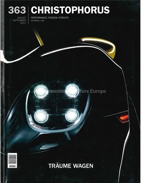 2013 PORSCHE CHRISTOPHORUS MAGAZINE 363 GERMAN