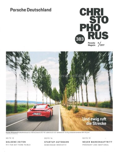 2017 PORSCHE CHRISTOPHORUS MAGAZINE 383 DUITS
