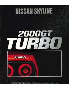1981 NISSAN SKYLINE 2000GT TURBO PROSPEKT JAPANISCH